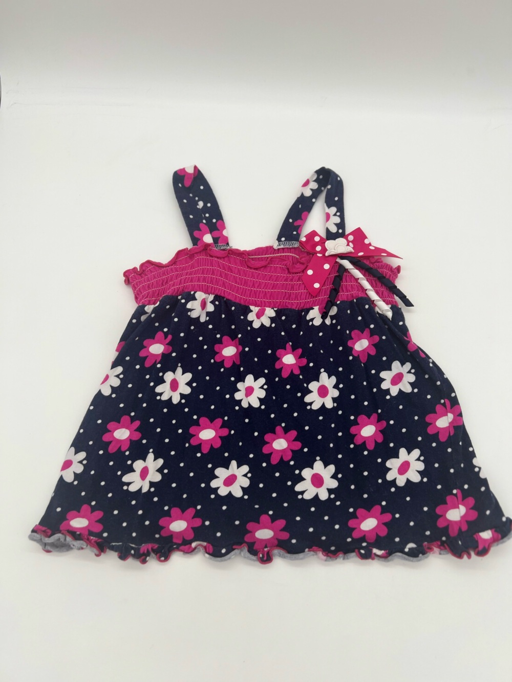 Sophia Rose Baby Girls Blue Pink Floral Dress Sz 24 Months